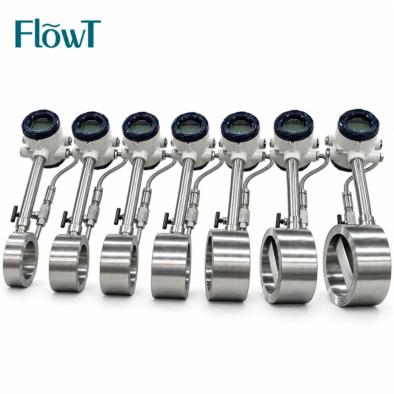 Segondè Tanperati Flow Meter Mòn Vortex