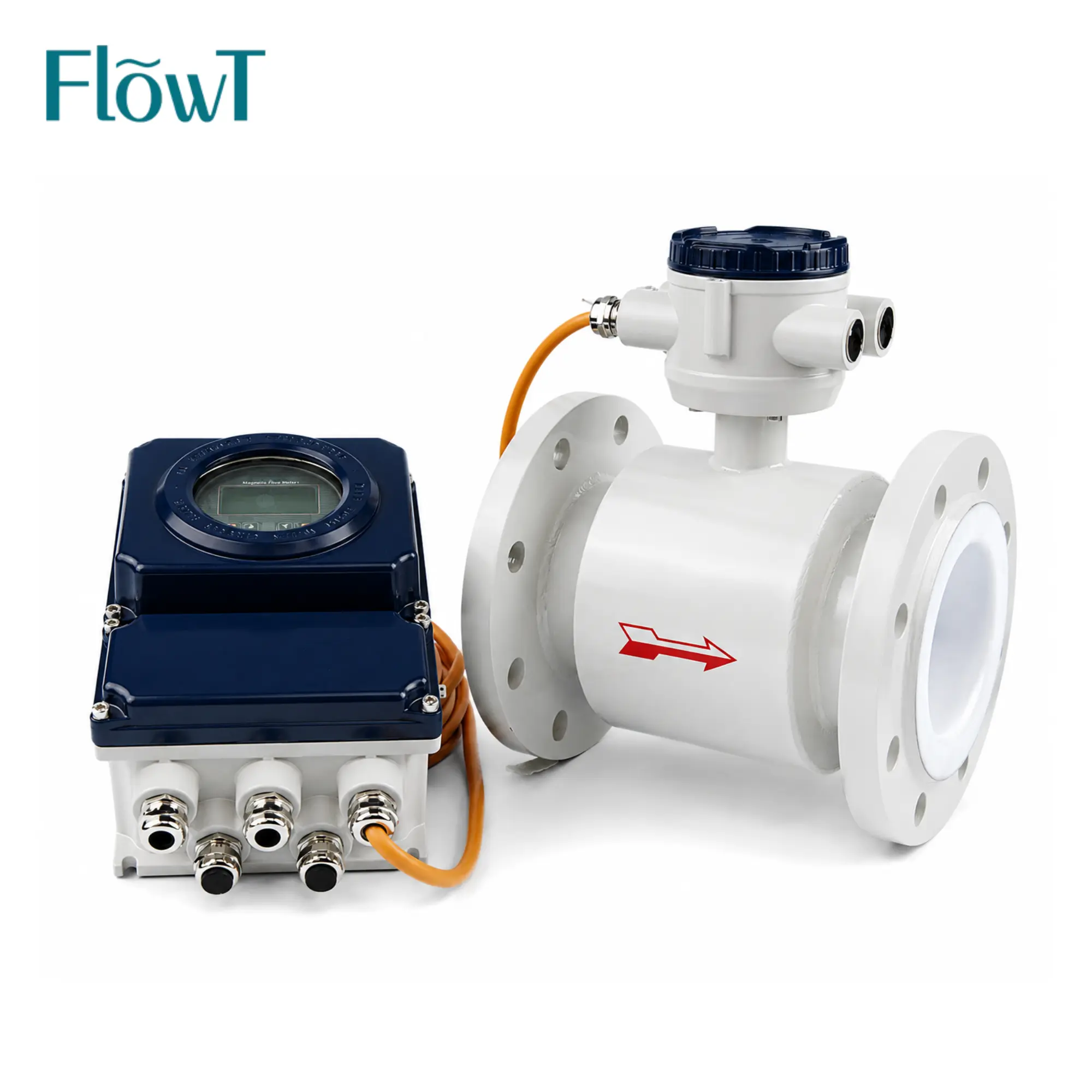Mag Meter Flow Meter pou Dlo Inline Kalite Koneksyon branche