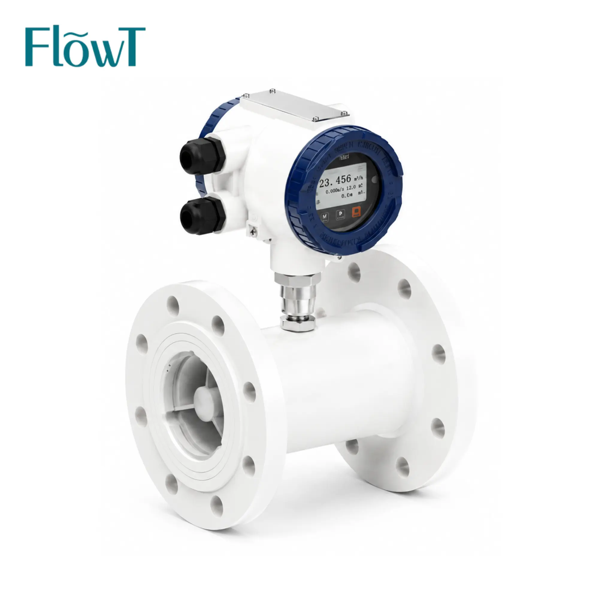 Mag Meter pou likid wo presizyon Ensèsyon Flow Meter Fasil yo Enstalasyon